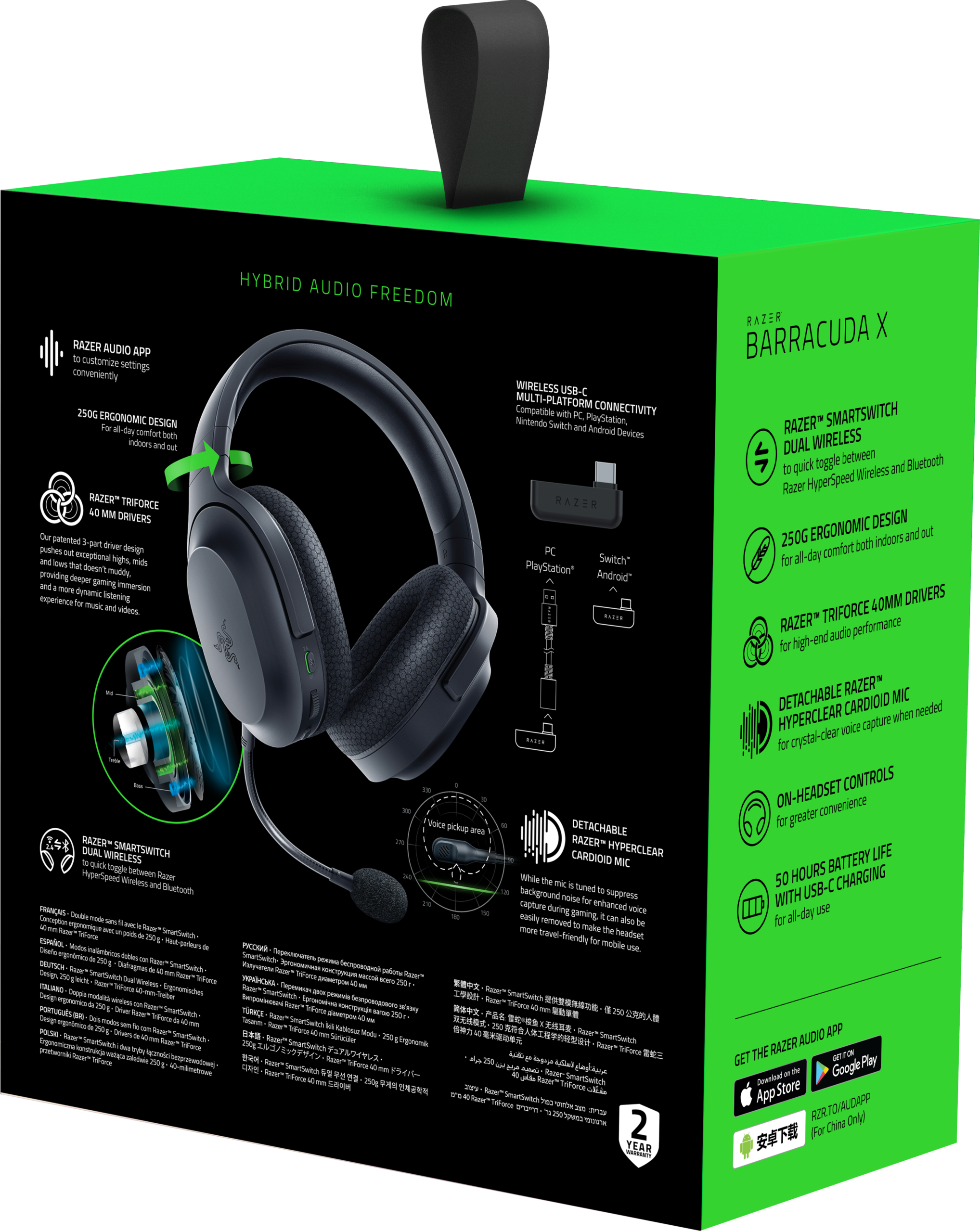 Razer Barracuda X - Negro - Imagen 3